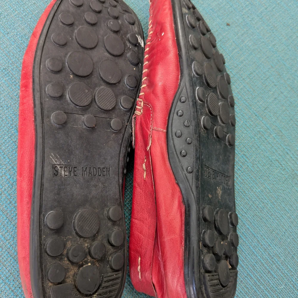 Steve Madden Red/Pink Loafers